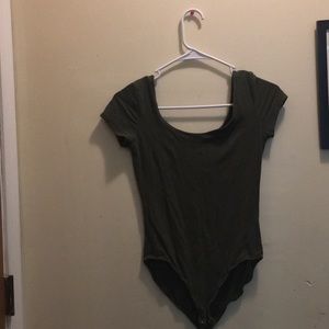 Army green bodysuit